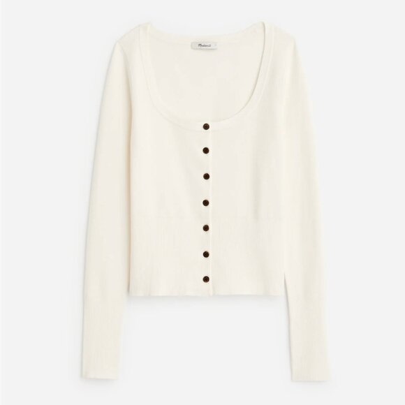 Madewell The Signature Knit Scoopneck Cardigan - Picture 1 of 12